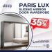 Paris Lux Sliding Mirror Door Wardrobe