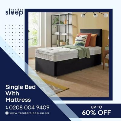 Single Bed With Mattress on Sale