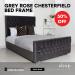 Grey Rose Chesterfield Bed Frame